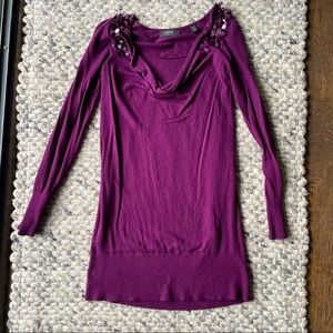 Esprit • long thin, cowl neck sweater